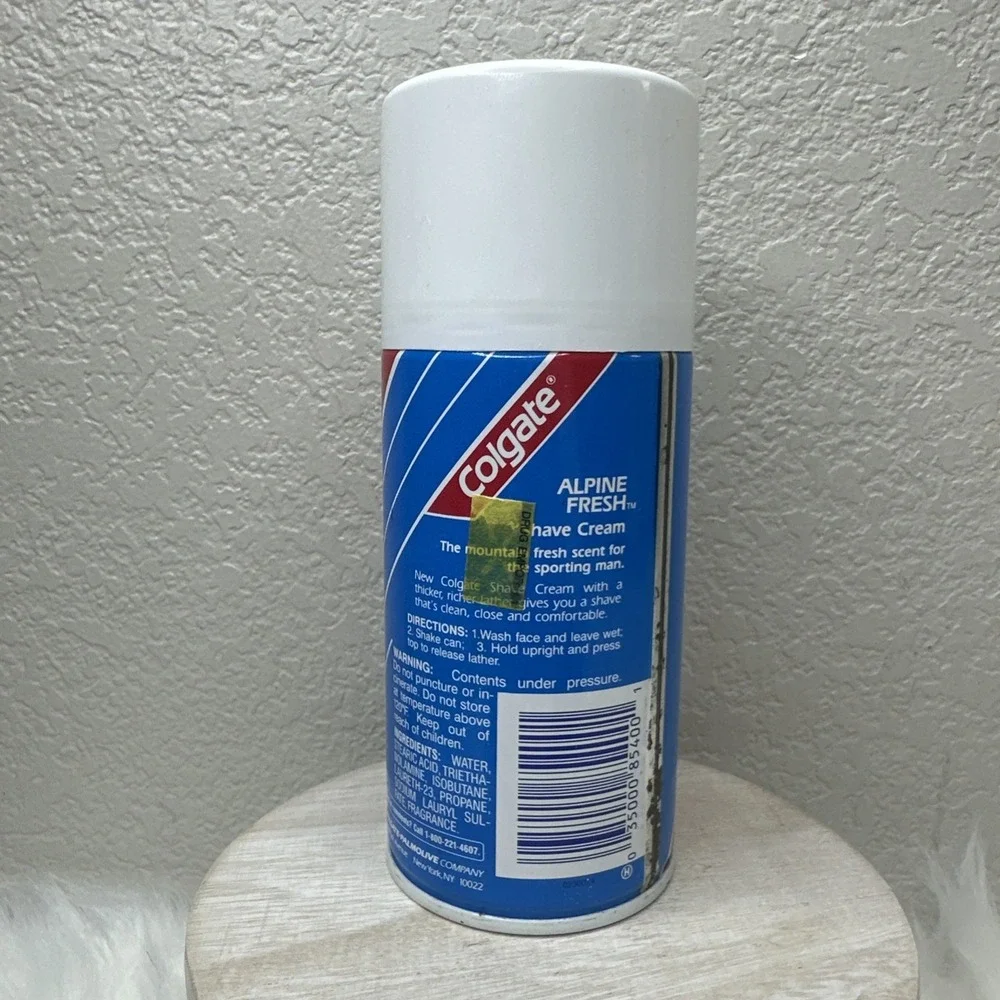 $25 🌙 NEW OLD STOCK Colgate‎ Alpine Fresh Shave Cream 11 OZ Vintage FULL